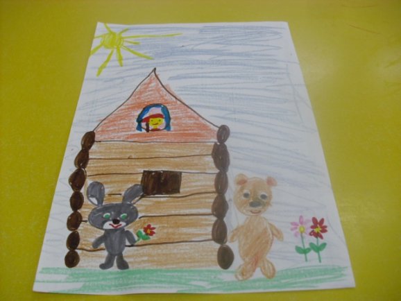 Рисование сказочный Теремок