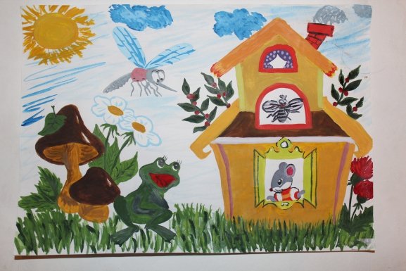 Домик к сказке Теремок для детей 4-5 лет