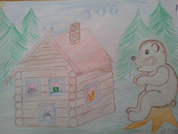 Рисование сказочный Теремок