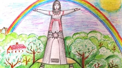 Достопримечательности Чебоксар рисунки для детей