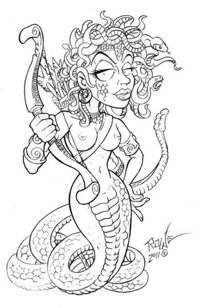 Медуза Горгона чудовище