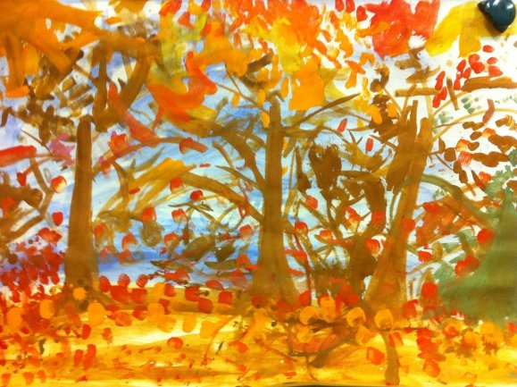 Выставка осенний листопад в детском