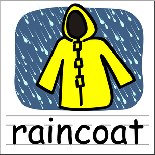 Raincoat Flashcard
