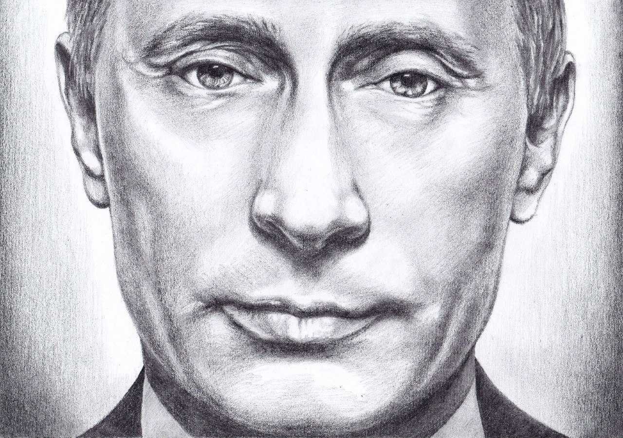 Путин Владимир Владимирович для срисовки