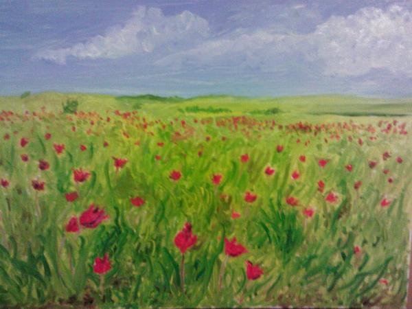 Степь рисунок