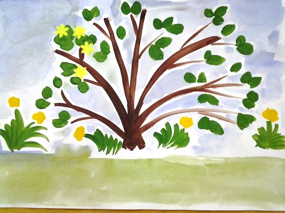 Кусты из мультфильма