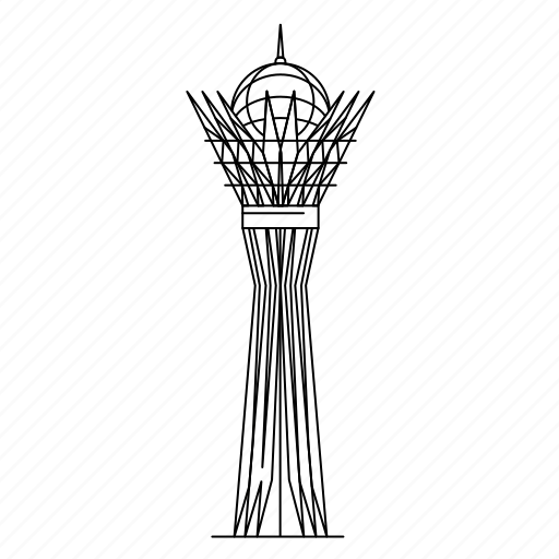 Байтерек Казахстана для срисовки