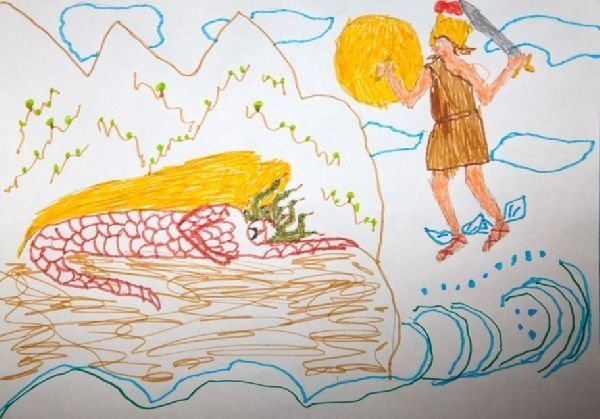 Иллюстрация к мифу Храбрый Персей 3 класс