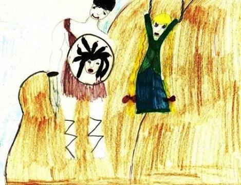 Детские рисунки храброго Персея