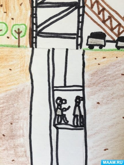 Рисунки Шахты для детей