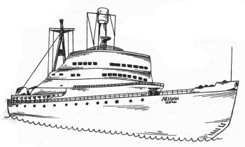 Ледокол Ленин рисунок