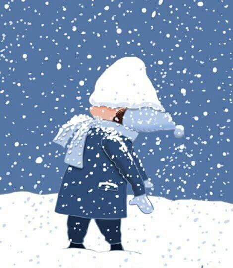 Снегопад для дошкольников