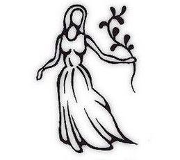 Дева схематично