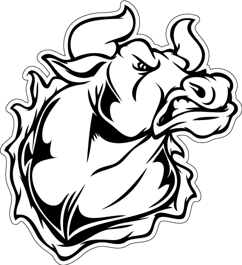 Наклейка бык