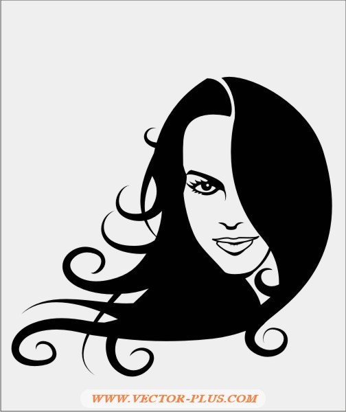 Векторные волосы