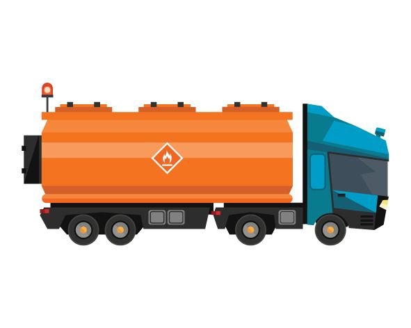 Бензовоз вектор