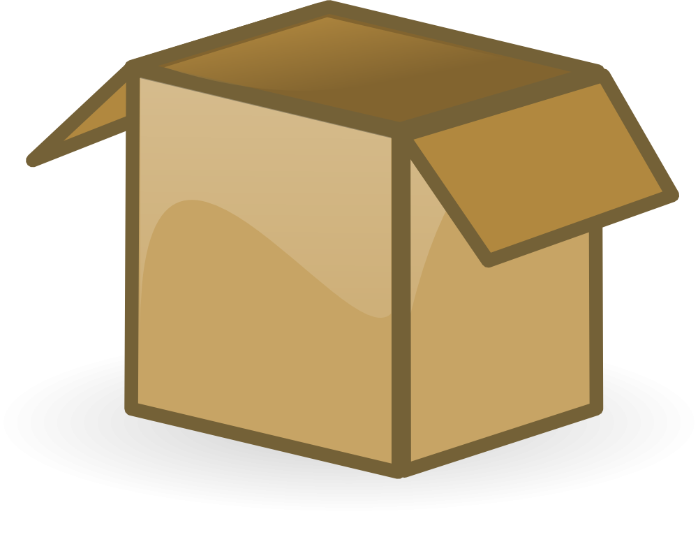 Коробка мультяшная. Мультяшная картонная коробка. Картонные коробки на прозрачном фоне. Открытая картонная коробка.