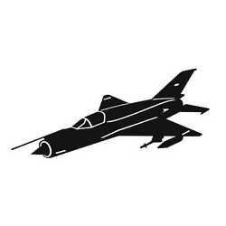 Миг 21 силуэт