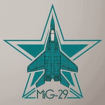 Силуэты самолётов миг-21