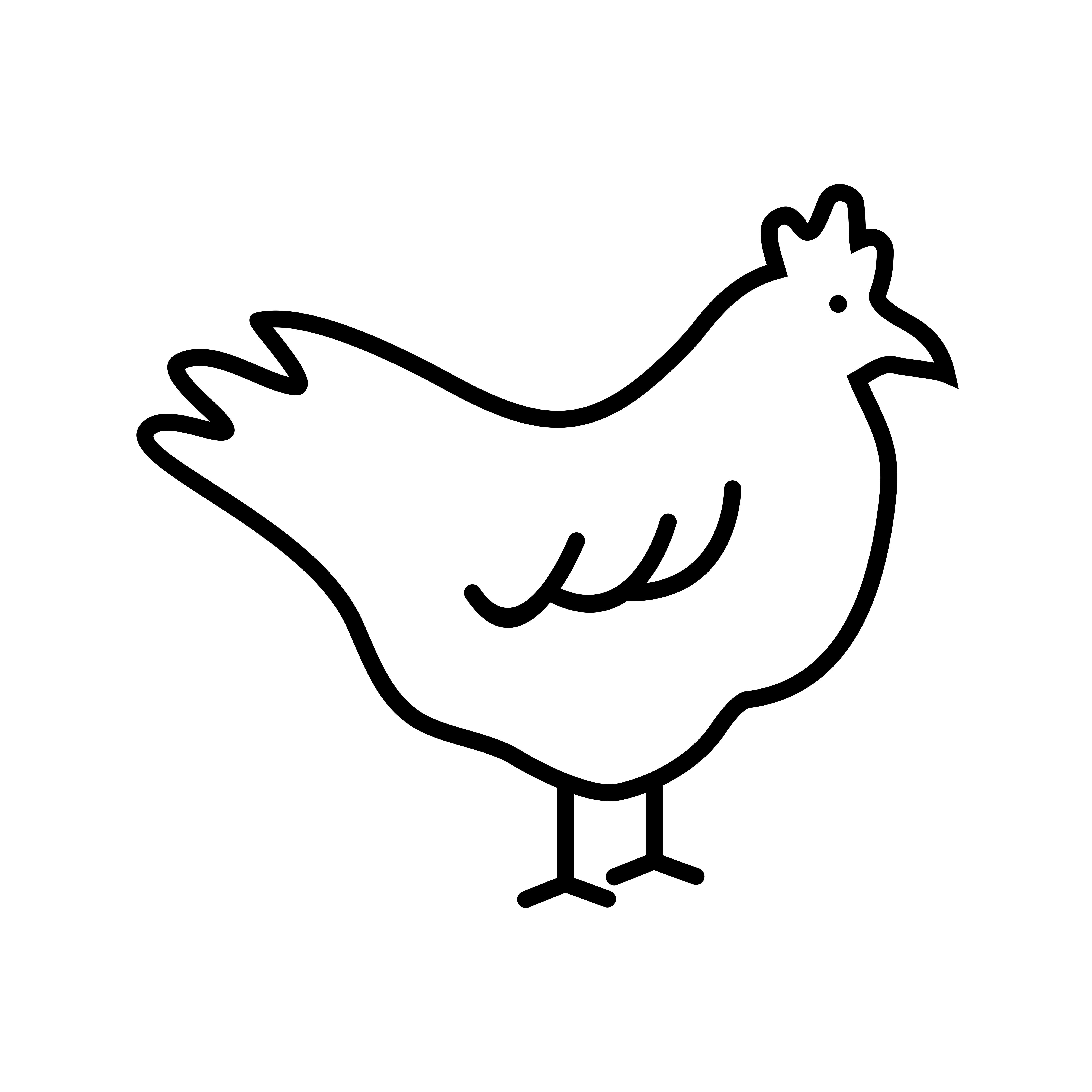 Значок курица