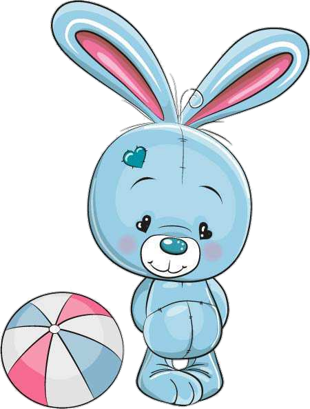 Зайчик мультяшный для метрики