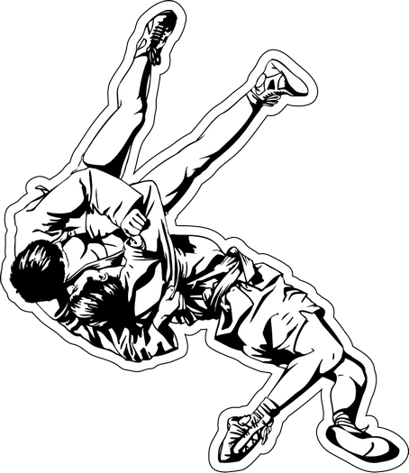 Вольная борьба наклейка на авто