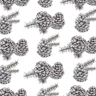 Стилизованная Кедровая ветка