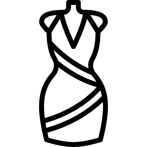 Платье схематичное изображение