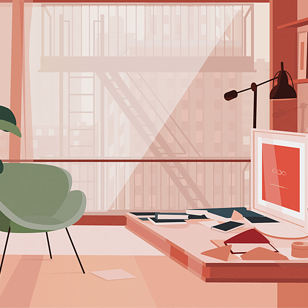 Интерьер в стиле флэт