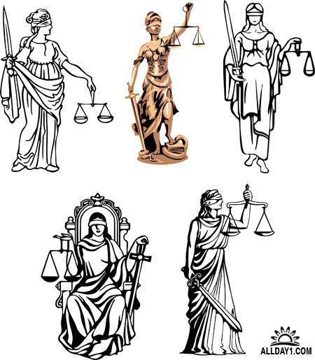 Греческие символы правосудия