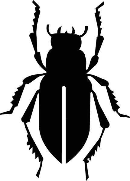 Векторные жуки цвет