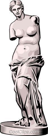 Статуя Венеры Милосской вектор