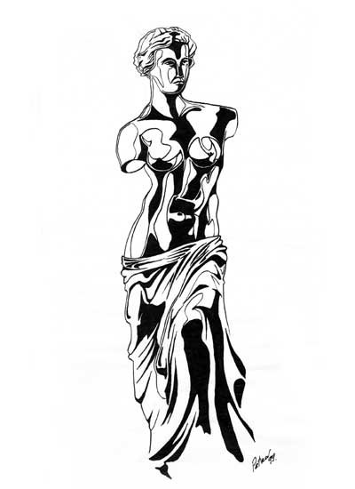 Венера Милосская Графика