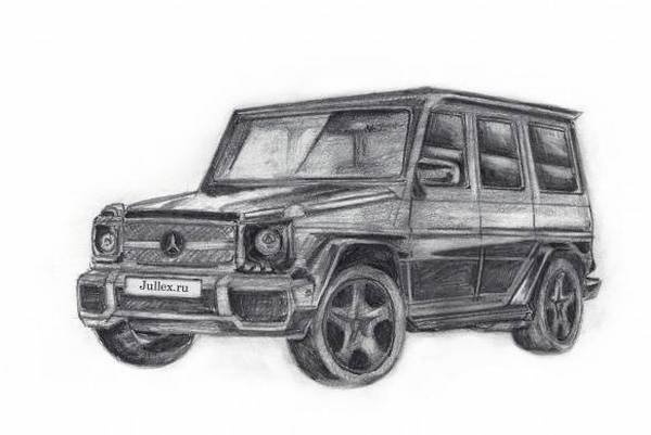 Гелендваген Брабус рисунок