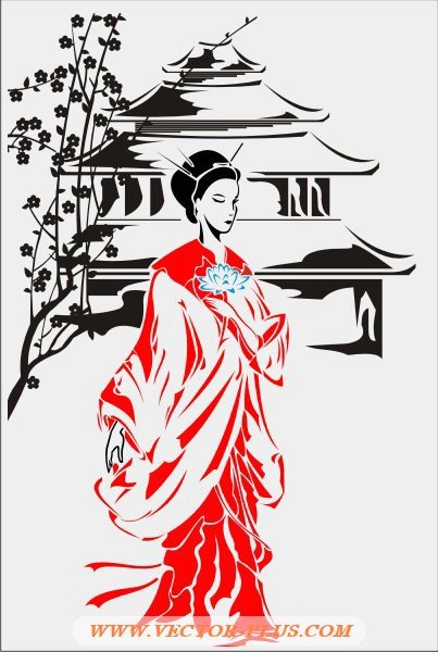 Векторные рисунки Япония