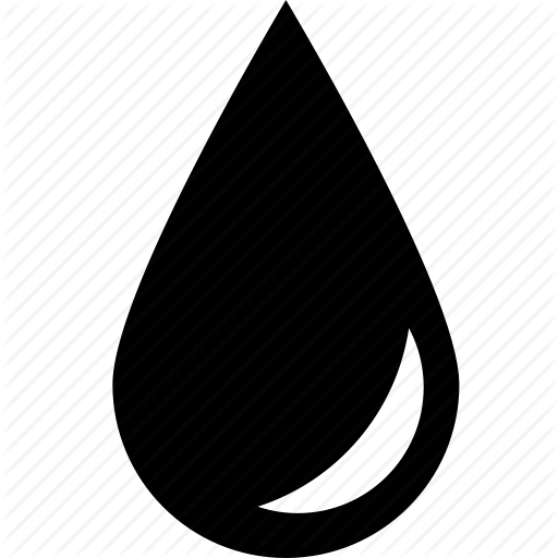 Капля черно белая