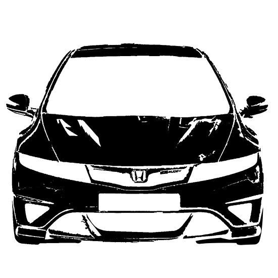 Honda Civic Type r вектор