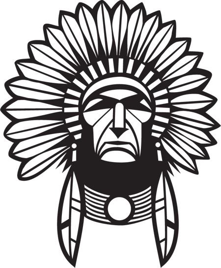 Индеец векторный