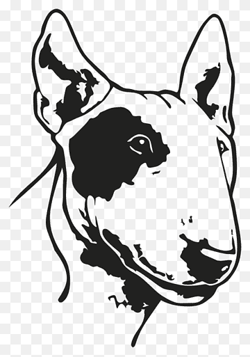 Бультерьер трафарет