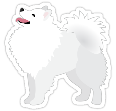 Собака самоед вектор