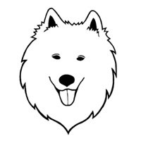 Трафарет самоеда