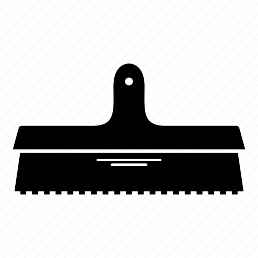 Гребенка шпатель вектор