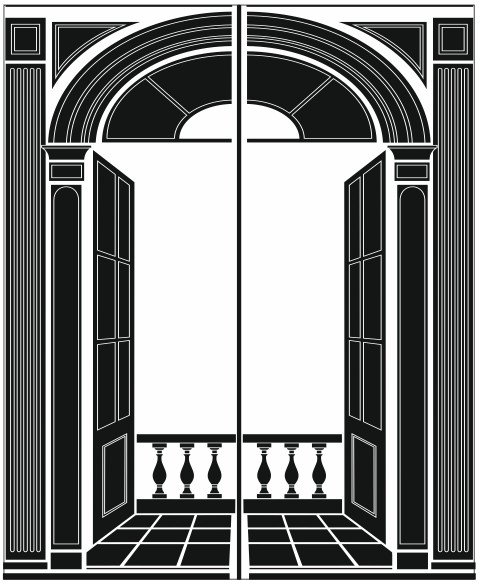 Арка вектор силуэт