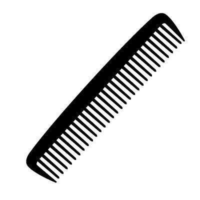 Расческа на белом фоне Графика