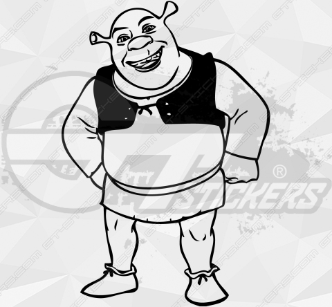 Пошаговое рисование Шрека