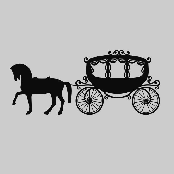 Карета трафарет