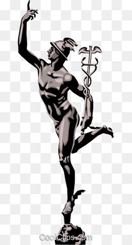 Меркурий Бог торговли вектор