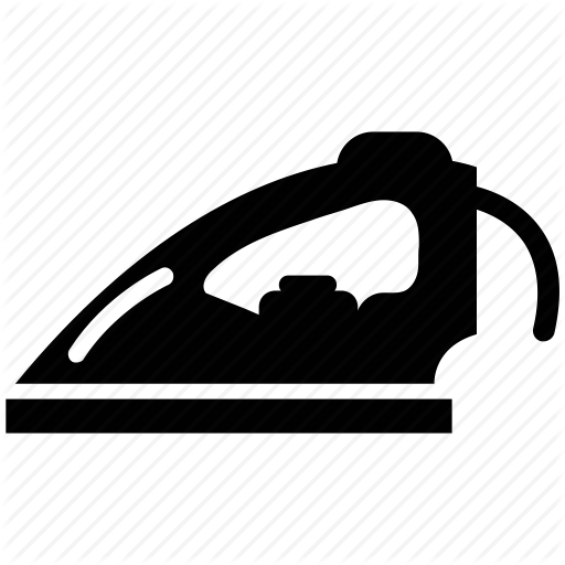 Утюг черно белый