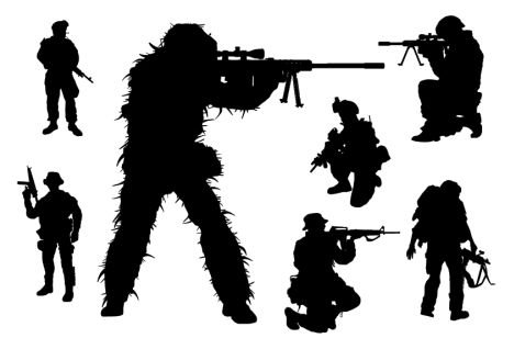 Снайпер силуэт