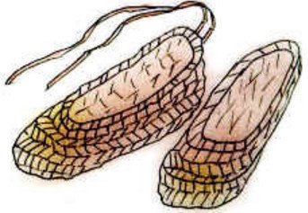 Лапти рисунок